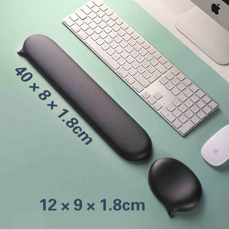 Keyboard Wrist Pad Leather - Mousepad Silikon Handgelenk Rest Unterstützung Für