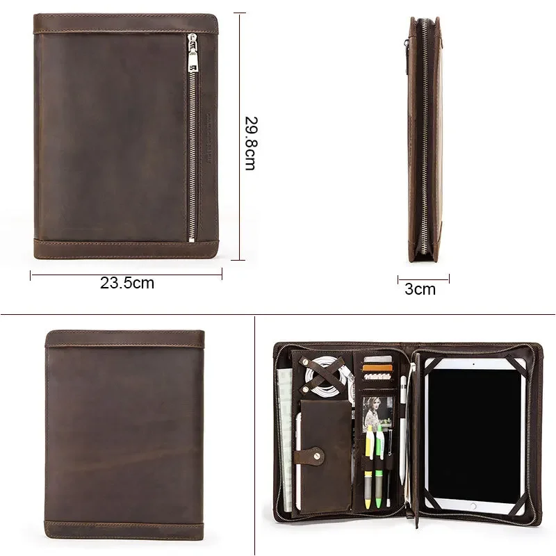 Tech Accessories Types - Stiftfach Datenkabel-Organizer Handy-Zubehör Leder-Tablet-Aufbewahrungstasche für iPad