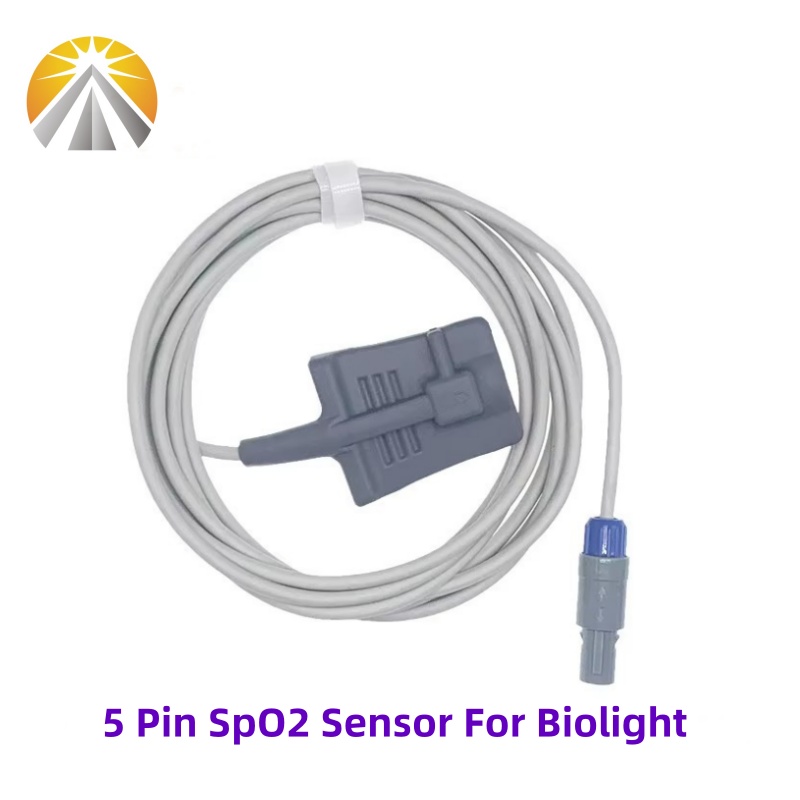 Tech Accessories Types - 5-Pin-Sensor für Biolight SpO2, Digital Tech