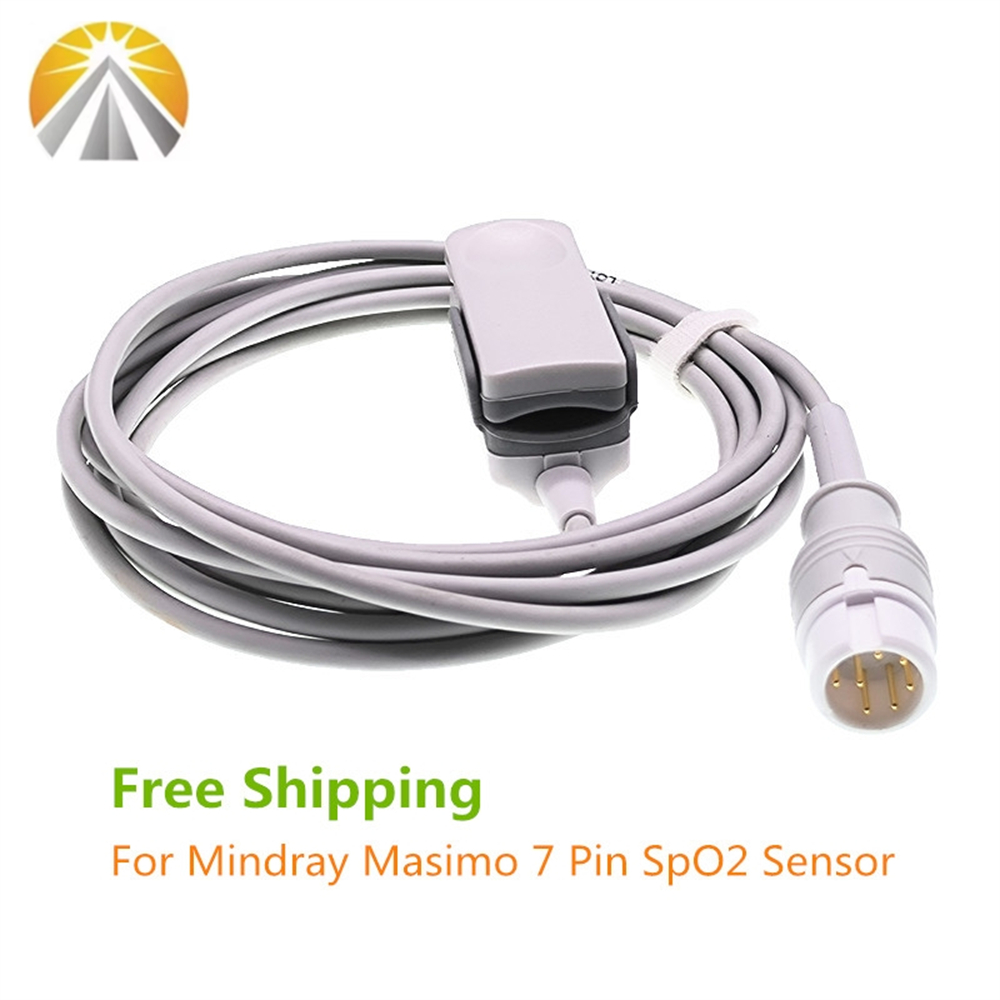 I Tech Accessories - Wiederverwendbarer 7-Pin-SPO2-Sensor für Mindray Beneview T5