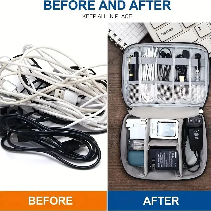 Tragbare Tech-Organizer-Hülle  – Tech Accessories Types Bewertung und Preis